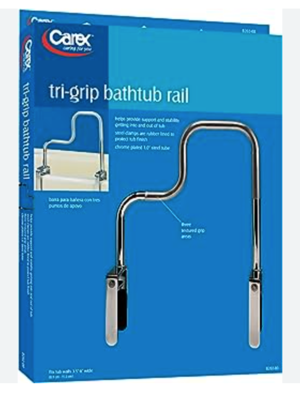 Tri-Grip Bathtub Rail