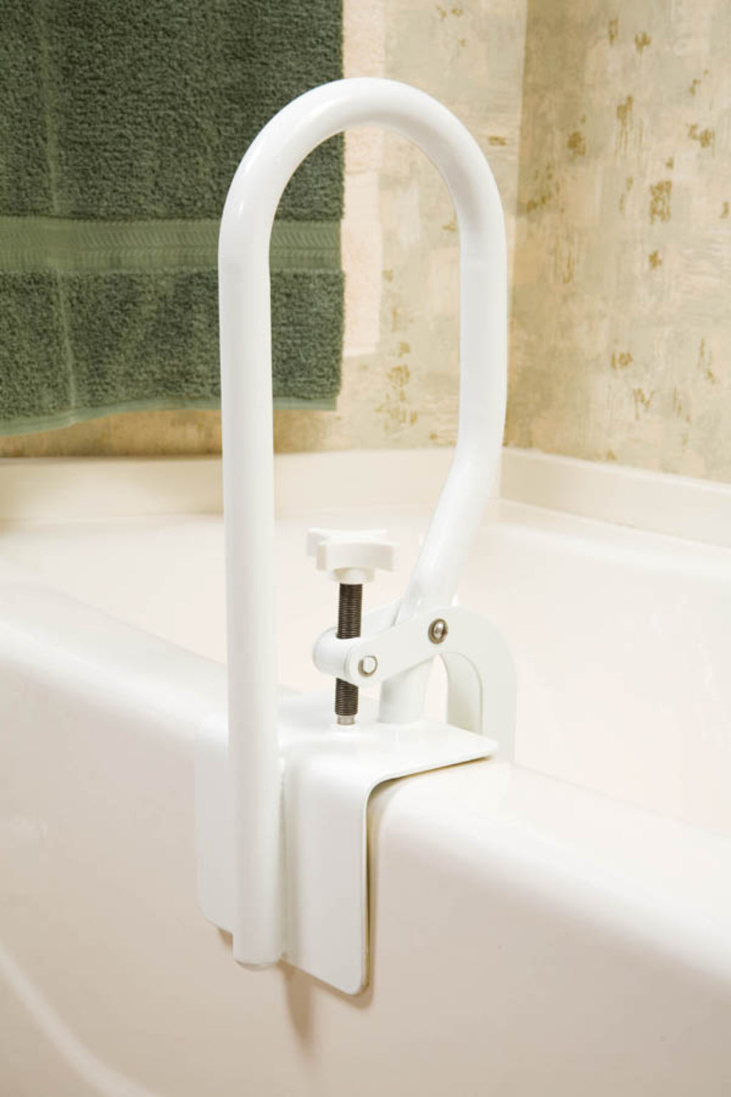 White Bathtub Rail