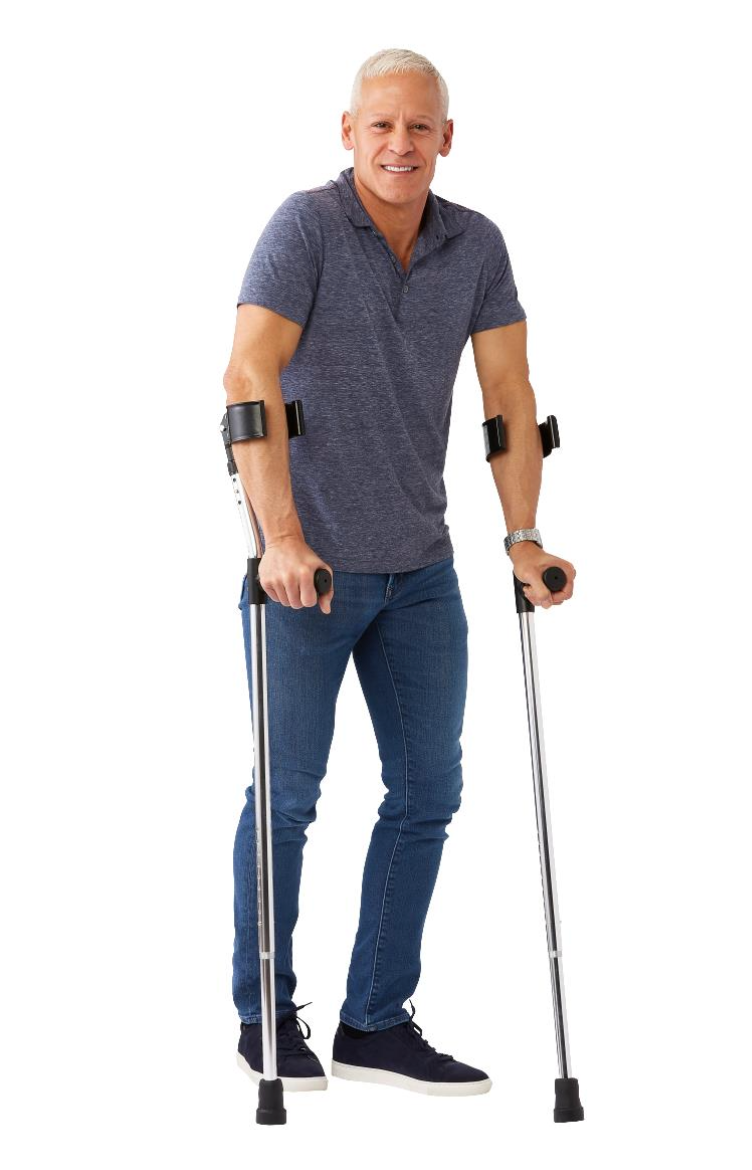 Guardian Aluminum Forearm Crutches, Adult (1 pair)