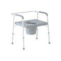 Bariatric Steel Commode with Fixed Seat