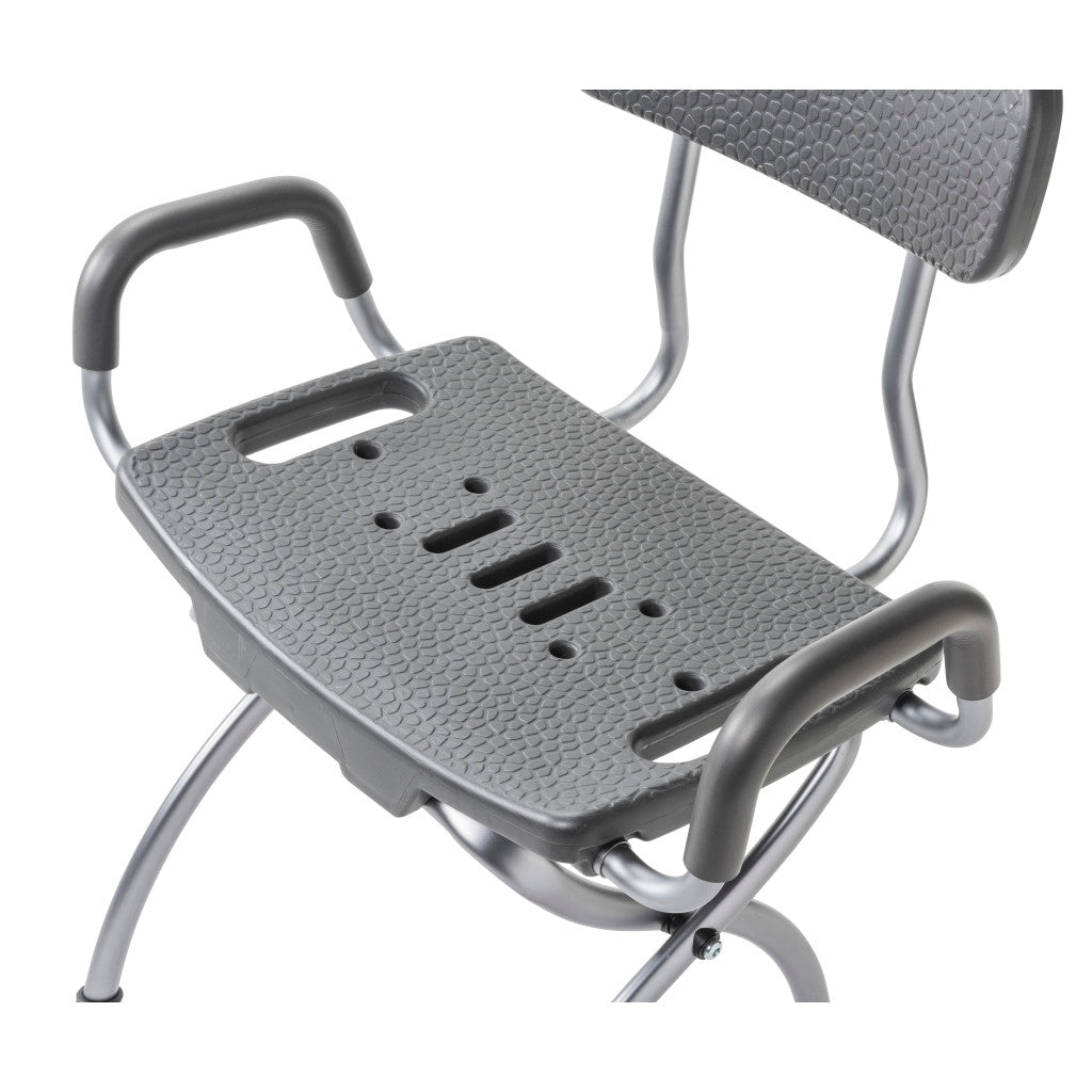 X-Fold Shower Chair, Storm/ Gray