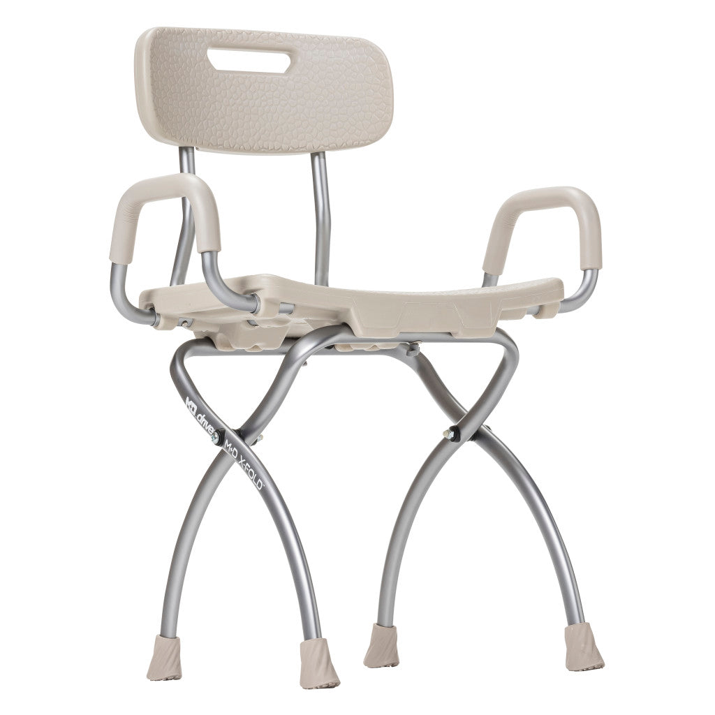 X-Fold Shower Chair, Stone/ Tan