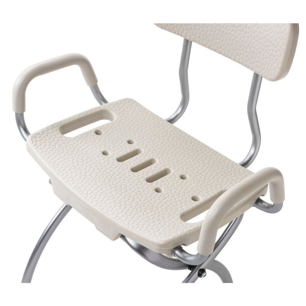 X-Fold Shower Chair, Stone/ Tan
