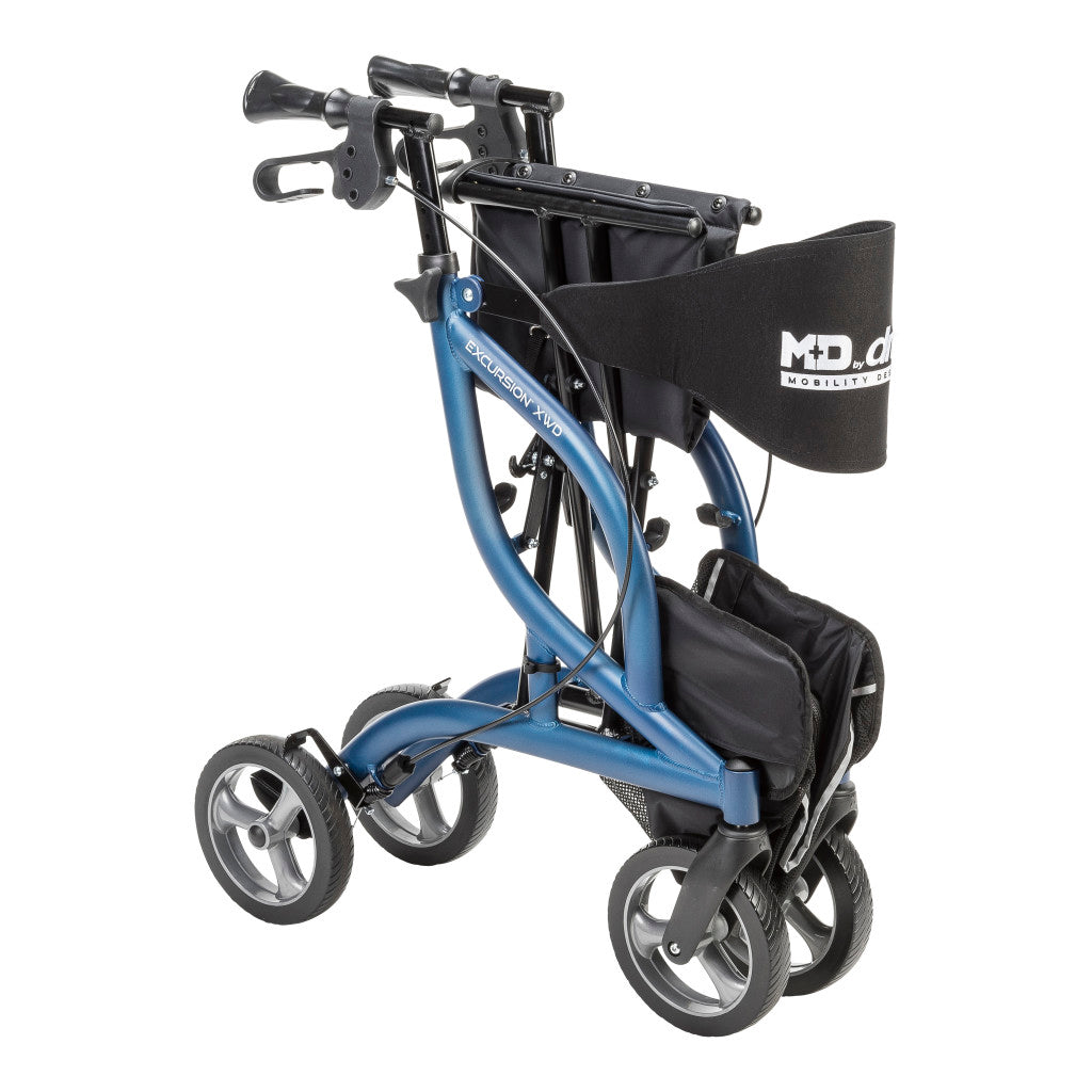 MD by Drive Excursion XWD Rollator, Blue