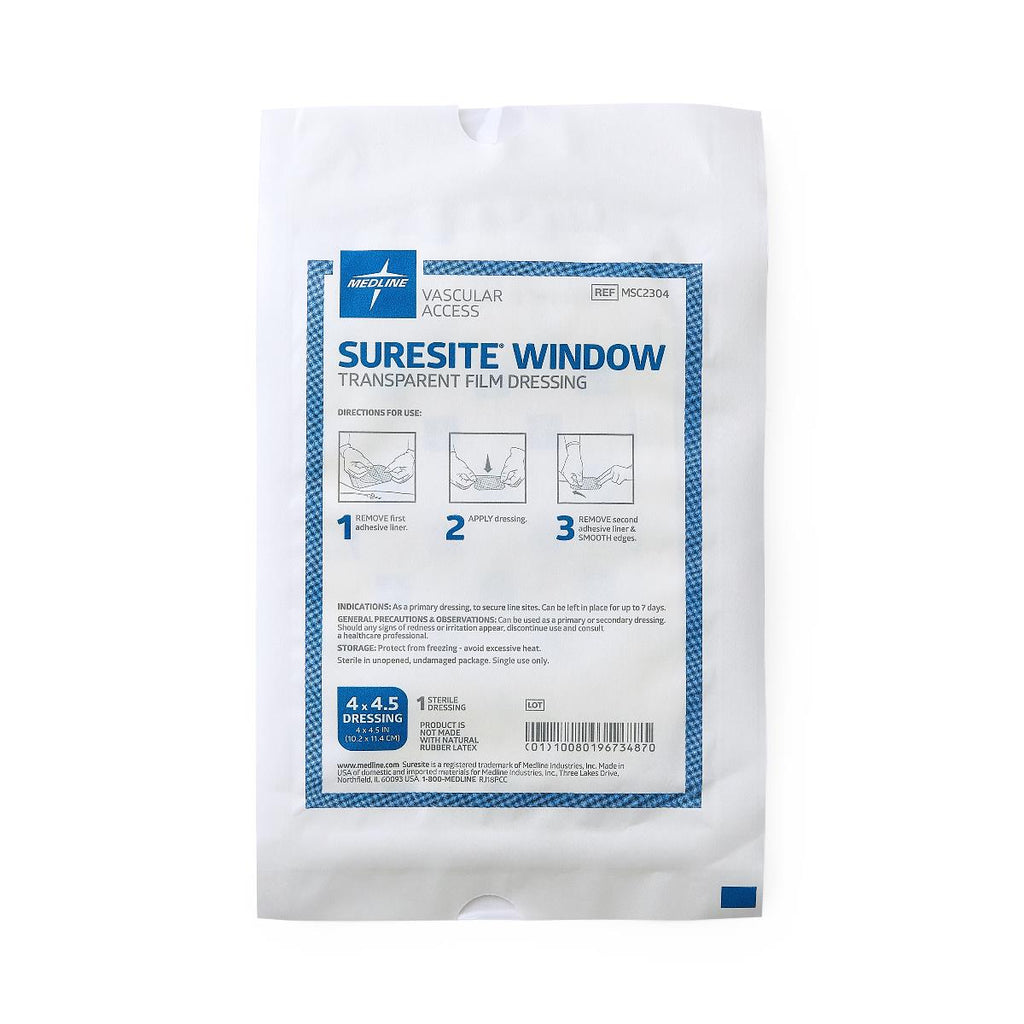Suresite Window Transparent Dressings, 4" x 4.5" (1EA)
