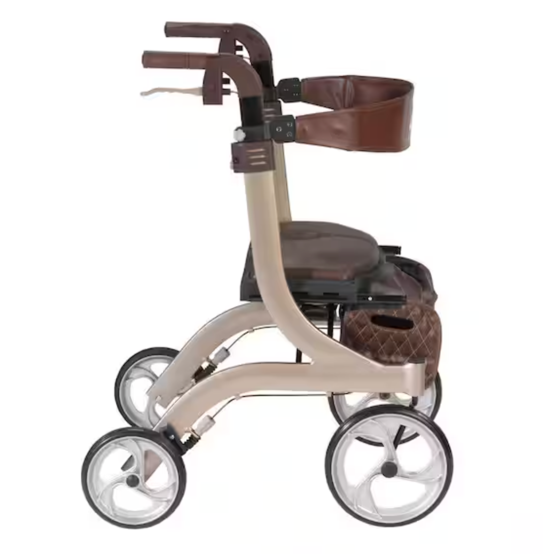 Nitro DLX Euro Style Walker Rollator, Champagne