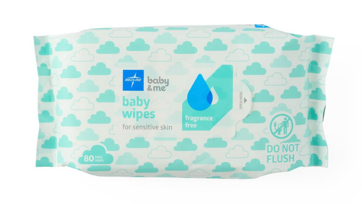Fragrance-Free Baby Wipes, 7.25" x 5.5" (case of 1920)
