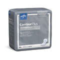 Medline ContourPlus Bladder Control Pad for Incontinence (case of 168) Ultimate Absorbency, with pad size 8" x 17"