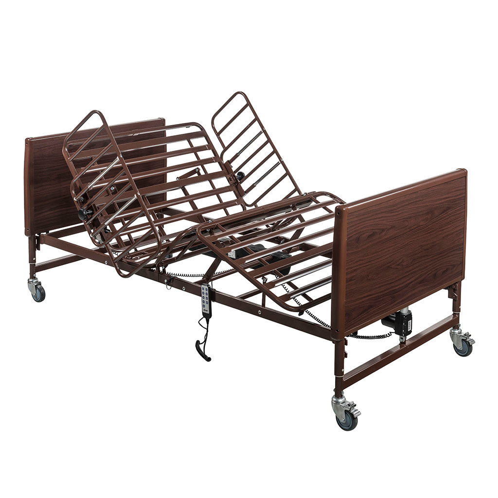 Drive Medical Lightweight Bariatric Full Electric Homecare Bed, 42" Width, 600lb Weight Capacity-Medline replacement