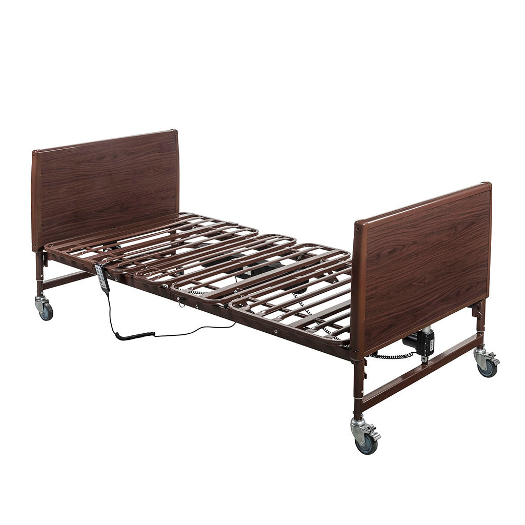 Drive Medical Lightweight Bariatric Full Electric Homecare Bed, 42" Width, 600lb Weight Capacity