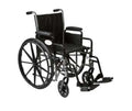K2-Lite Wheelchair with Removable Desk-Length Arms and Swing-Away Footrest, 16" Seat Width 