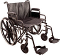 K7-Lite Wheelchair with Removable Desk-Length Arms and Swing-Away Footrest, 24" Seat Width