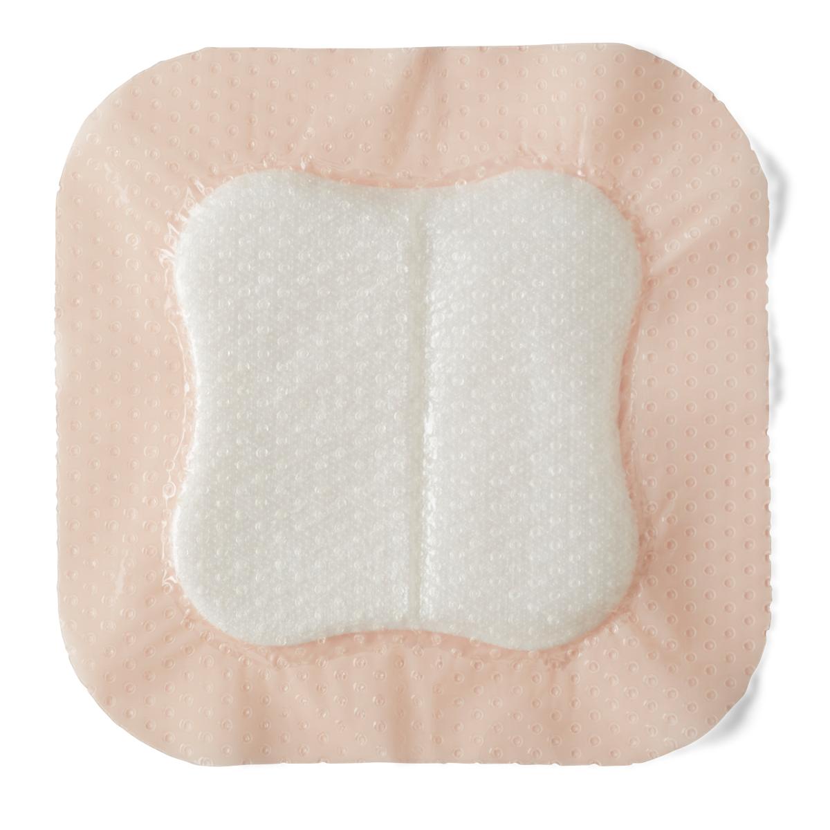 Optifoam Gentle Silicone-Faced Foam Dressing, 4" x 4" (box of 10)