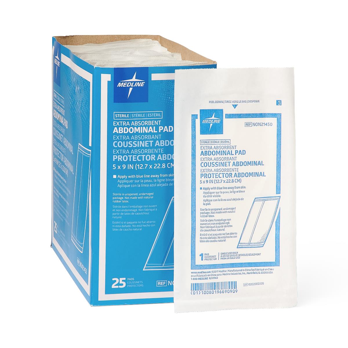 Sterile Abdominal Pads (box of 25)