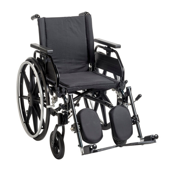 Viper Plus GT Wheelchair with Universal Armrests, Swing-Away Footrests, 20" Seat