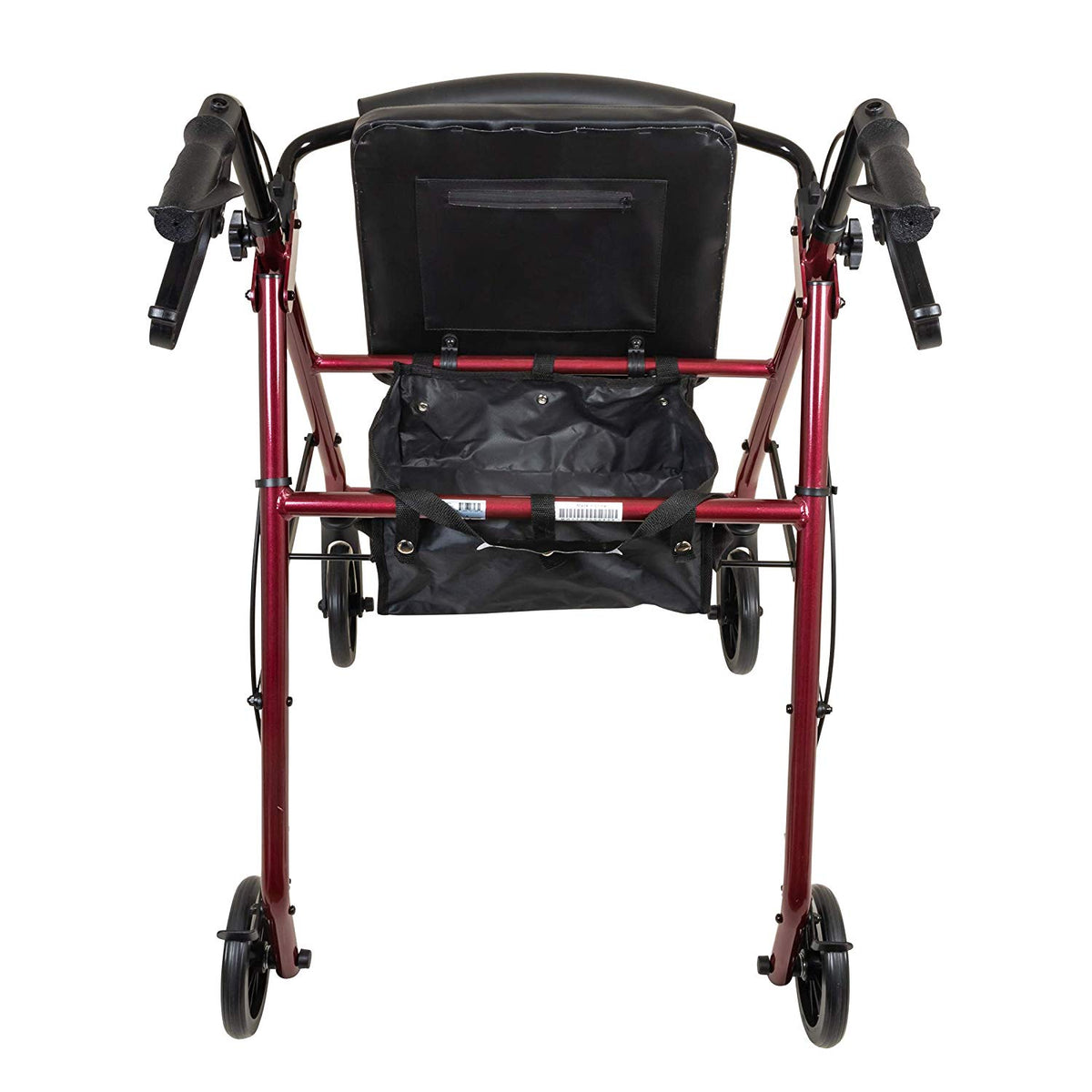 ProBasics Aluminum Rollator with 6” Wheels, Burgundy