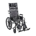 Silver Sport Full-Reclining Wheelchair, Full Arms, 16" Seat