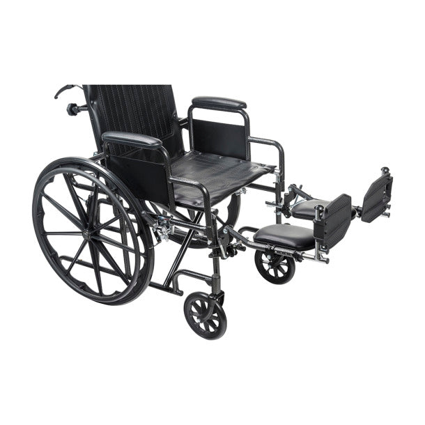 Silver Sport Full-Reclining Wheelchair, Full Arms, 16" Seat