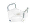 Raised Toilet Seat with Armrests